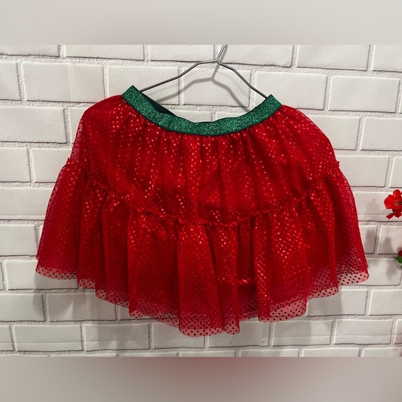 HOLIDAY TIME little girls red skirt /size 6-6X - Picture 2 of 6